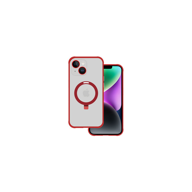 Tel Protect Magical Magsafe Stand Case for Iphone 13 red