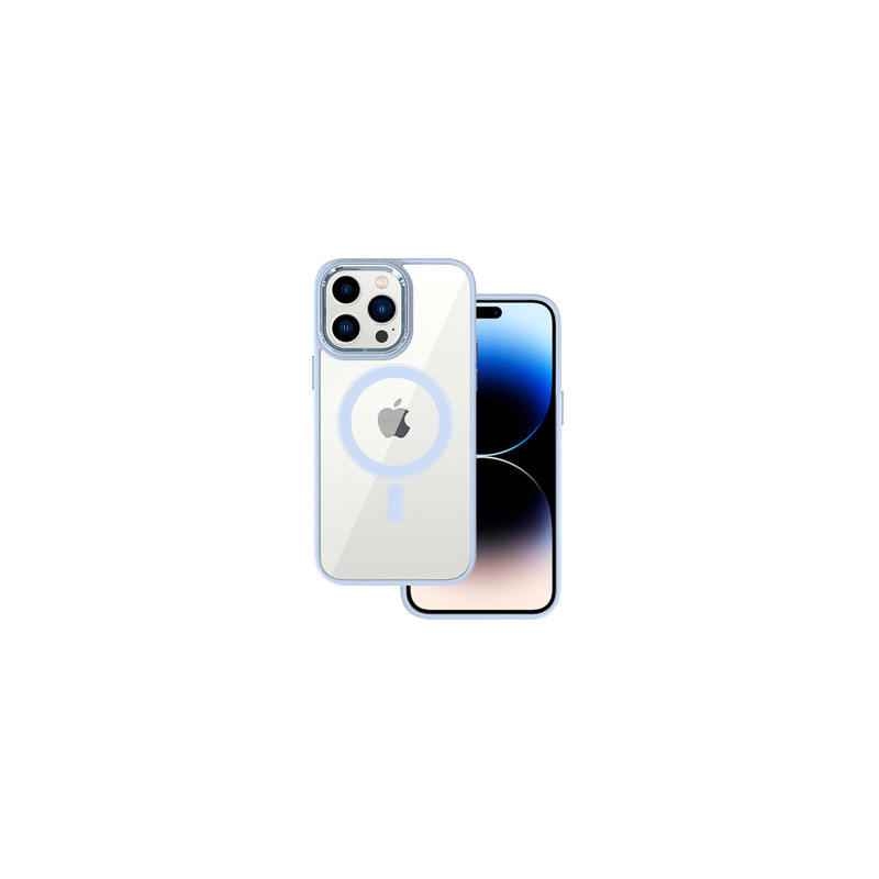 Tel Protect Magnetic Clear Case for Iphone 13 Light blue