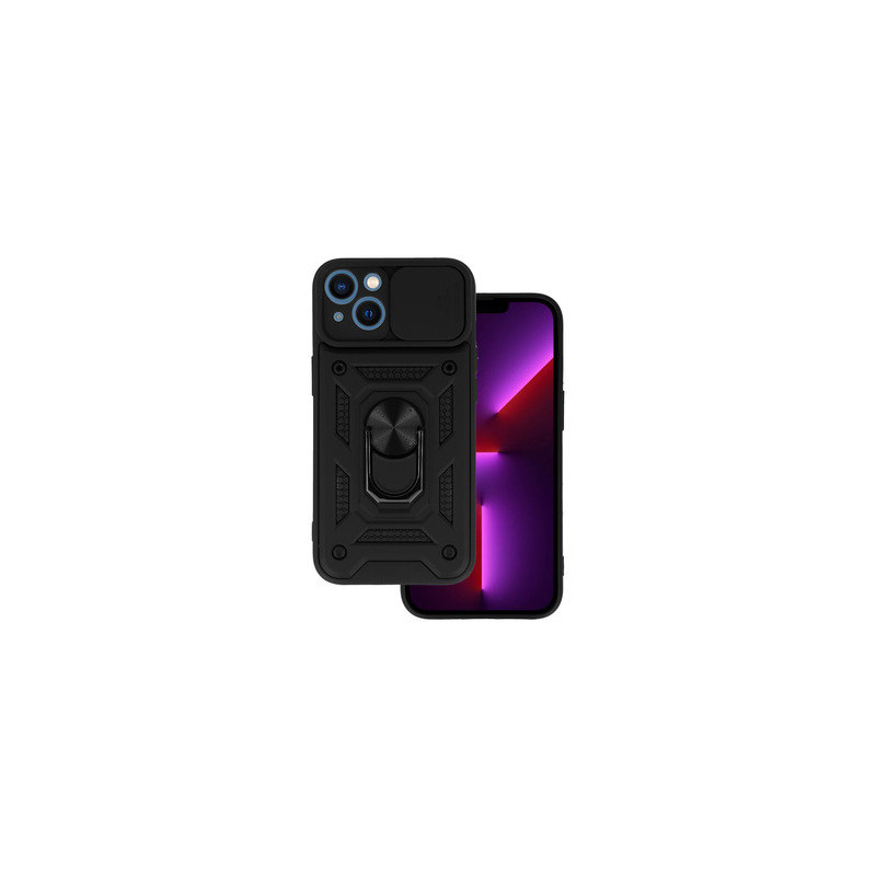 Slide Camera Armor Case for Iphone 13 Black