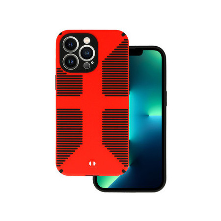TEL PROTECT Grip Case for Iphone 13 Pro Red