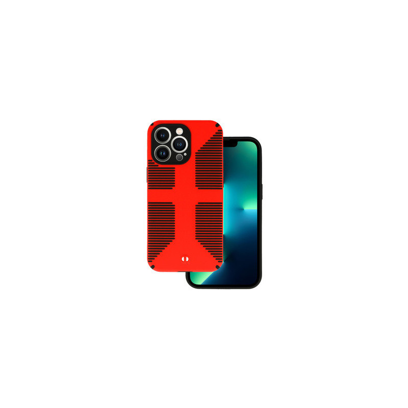 TEL PROTECT Grip Case for Iphone 13 Pro Red