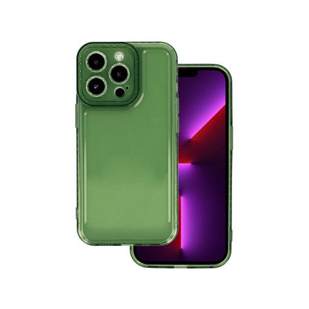 Crystal Diamond 2mm Case for Iphone 13 Pro Max Transparent green