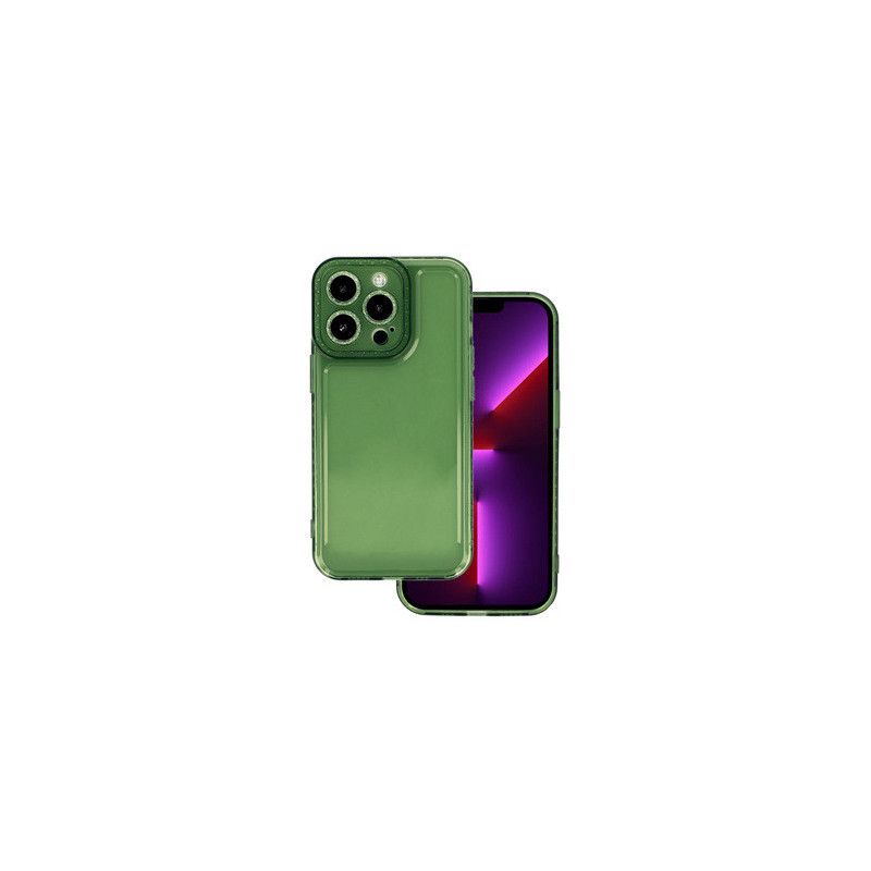 Crystal Diamond 2mm Case for Iphone 13 Pro Max Transparent green