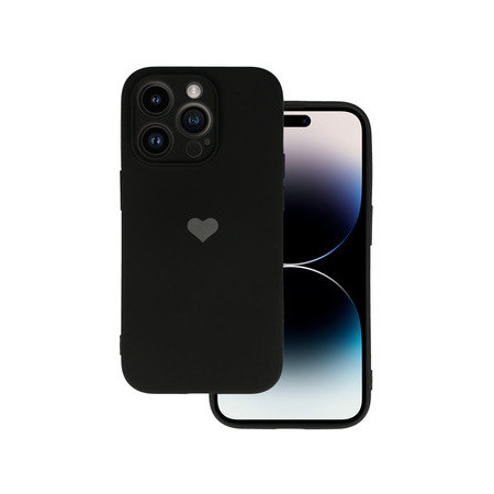 Vennus Silicone Heart Case for Iphone 13 Pro Max design 1 black