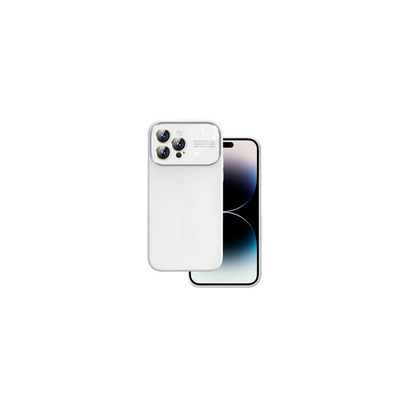 Soft Silicone Lens Case for Iphone 13 Pro Max white