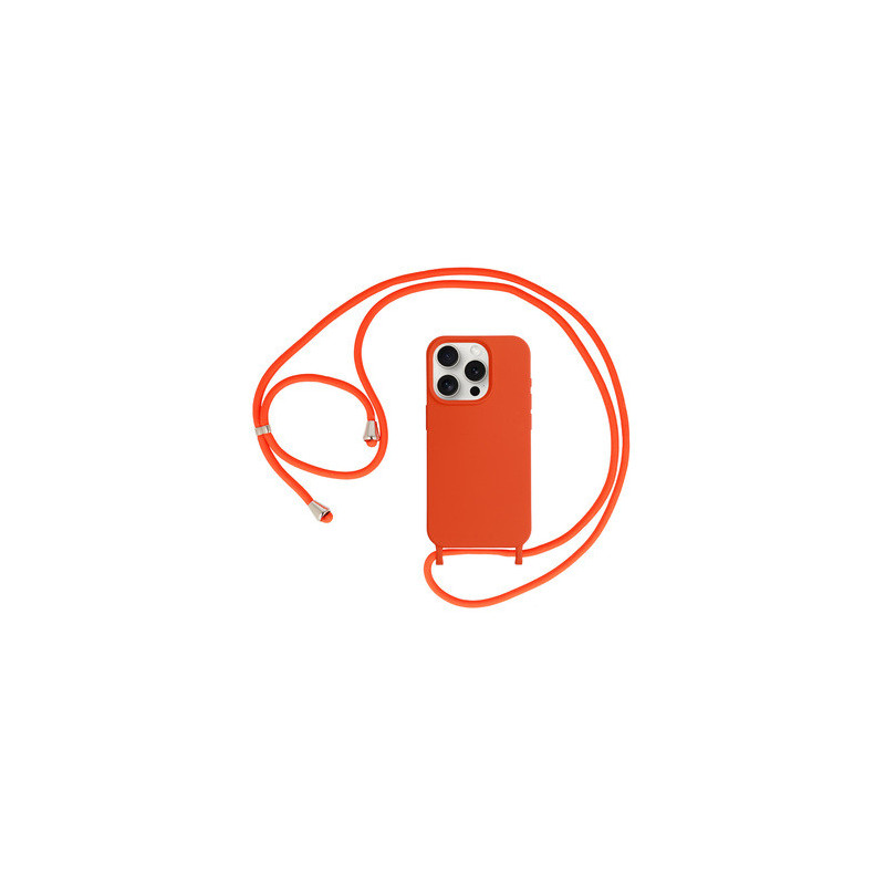 Strap Silicone Case for Iphone 13 Pro Max design 1 orange