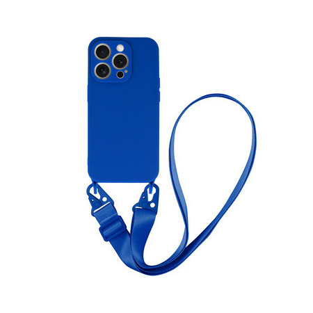Strap Silicone Case for Iphone 13 Pro Max design 2 blue