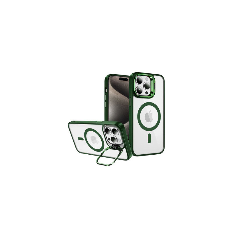 Tel Protect Kickstand Magsafe Case for Iphone 14 Pro Max green