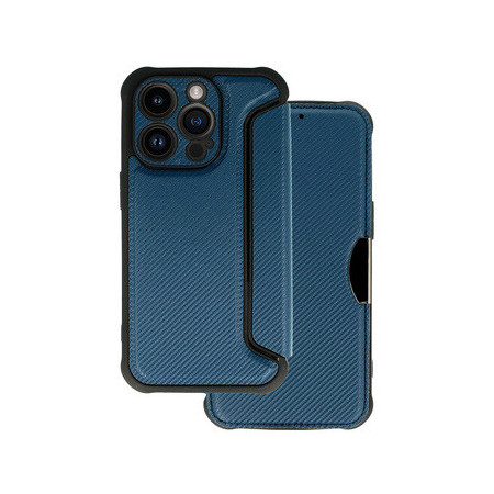 Razor Carbon Book Case for Iphone 14 Pro Max navy