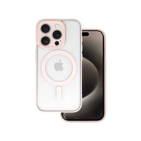 Acrylic Color Magsafe Case for Iphone 14 Pro light pink