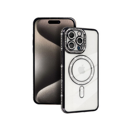 Bling Magsafe Case for Iphone 14 Pro black