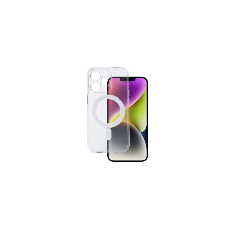 TEL PROTECT MagSilicone Case for Iphone 14 Pro Transparent