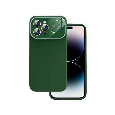 Soft Silicone Lens Case for Iphone 14 Pro green