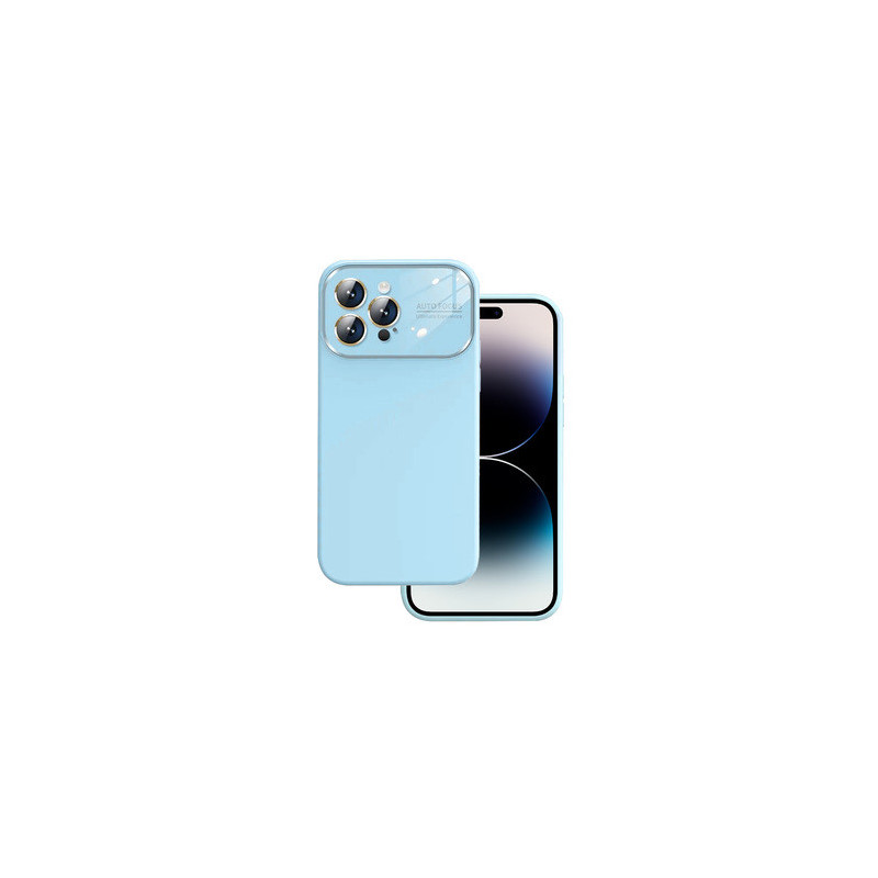 Soft Silicone Lens Case for Iphone 14 Pro light blue