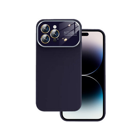 Soft Silicone Lens Case for Iphone 14 Pro purple