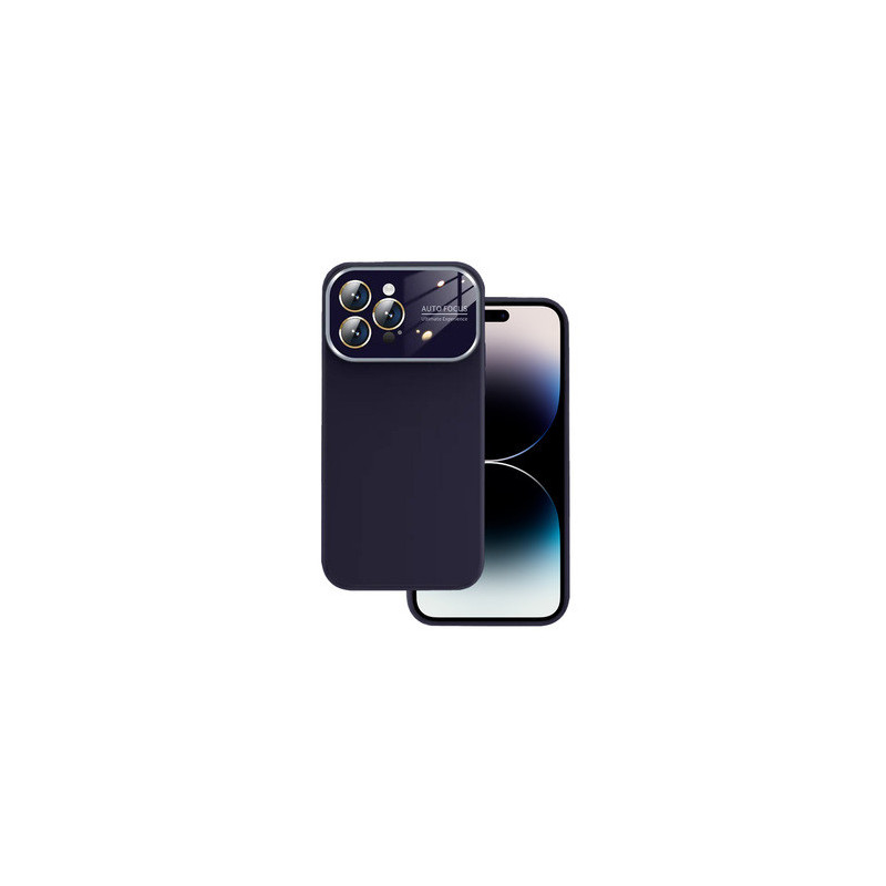 Soft Silicone Lens Case for Iphone 14 Pro purple