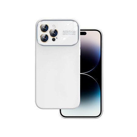 Soft Silicone Lens Case for Iphone 14 Pro white