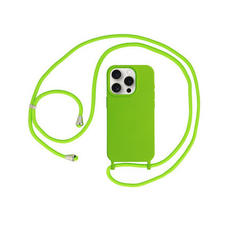 Strap Silicone Case for Iphone 14 Pro design 1 green