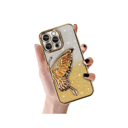 Tel Protect Butterfly Water Case for Iphone 14 Pro gold