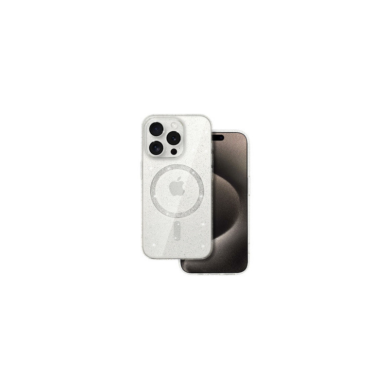 Glitter Magsafe Case for Iphone 14 Pro transparent