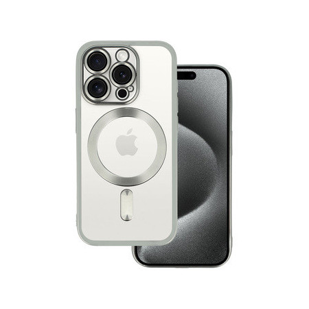 Metallic Magsafe Case for Iphone 14 Pro Silver