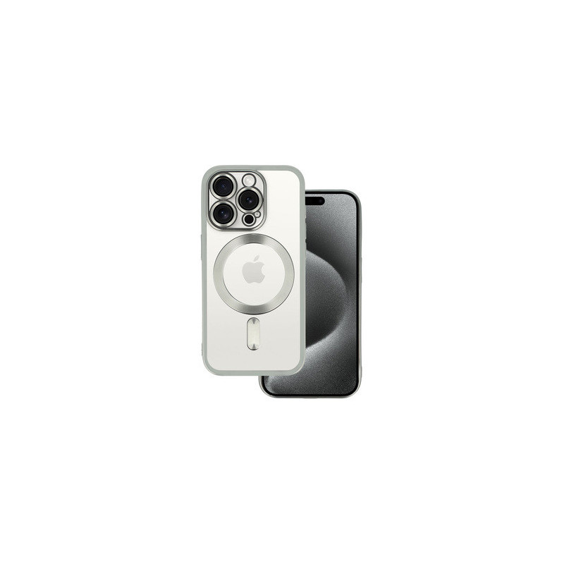 Metallic Magsafe Case for Iphone 14 Pro Silver