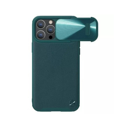 Nillkin CamShield S Leather Magnetic Case for Iphone 14 Pro green