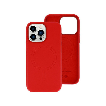 MagSafe Leather Case Iphone 14 Red