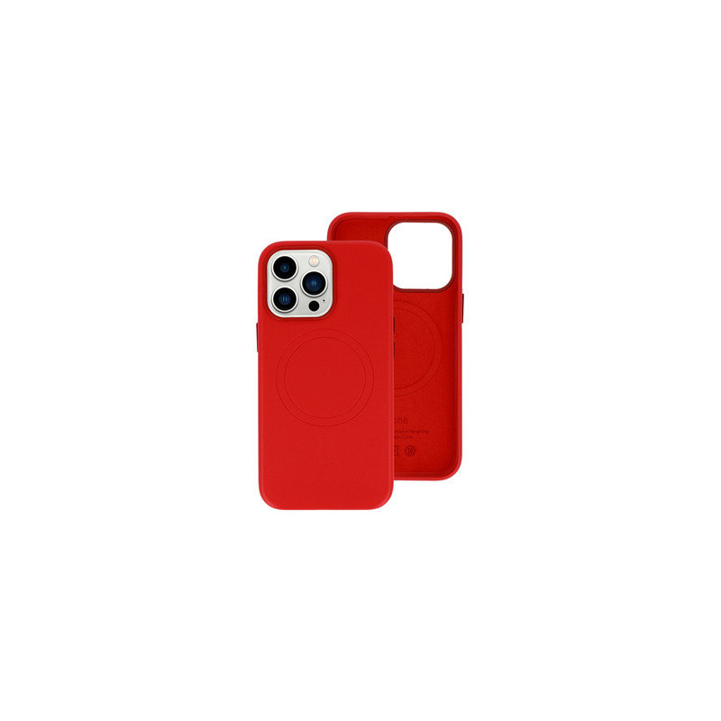 MagSafe Leather Case Iphone 14 Red