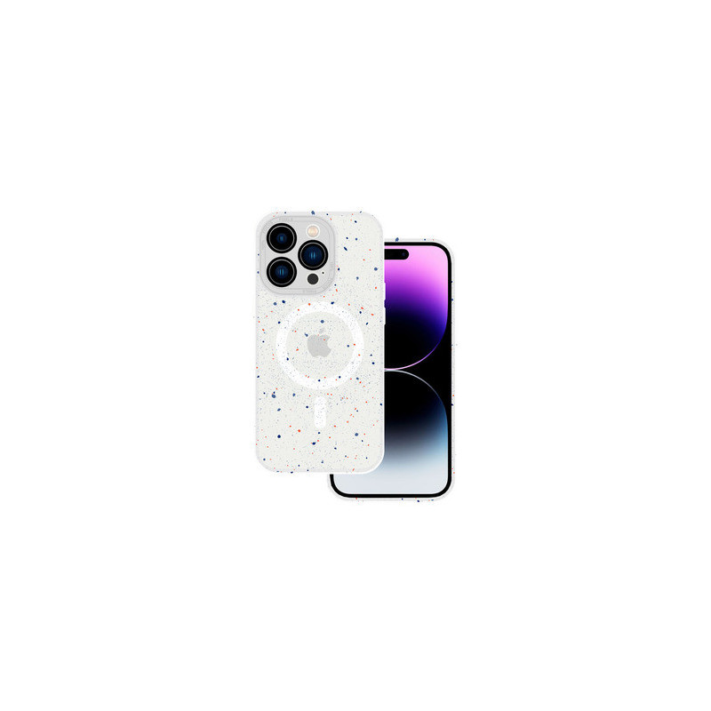 Tel Protect Magnetic Splash Frosted Case for Iphone 14 White