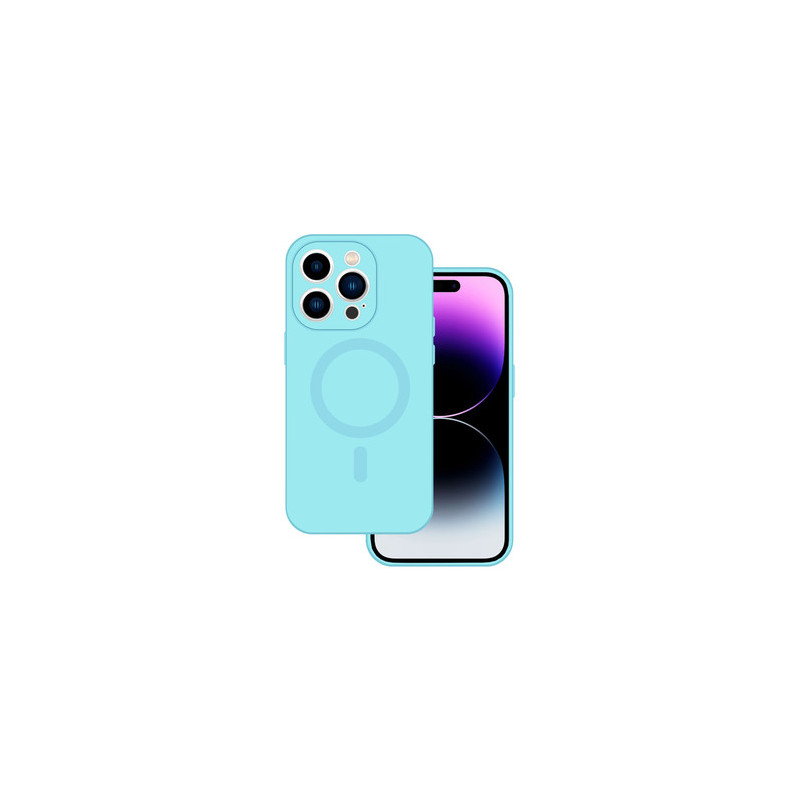 TEL PROTECT MagSilicone Case for Iphone 14 Light blue