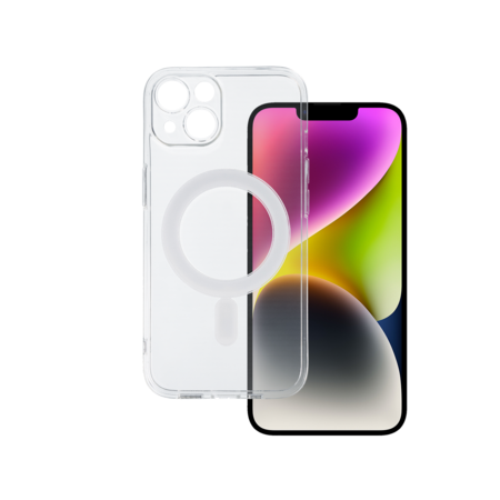 TEL PROTECT MagSilicone Case for Iphone 14 Transparent