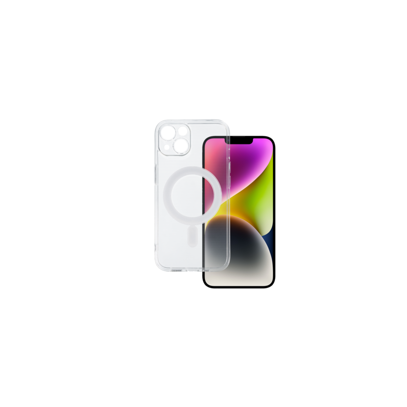 TEL PROTECT MagSilicone Case for Iphone 14 Transparent